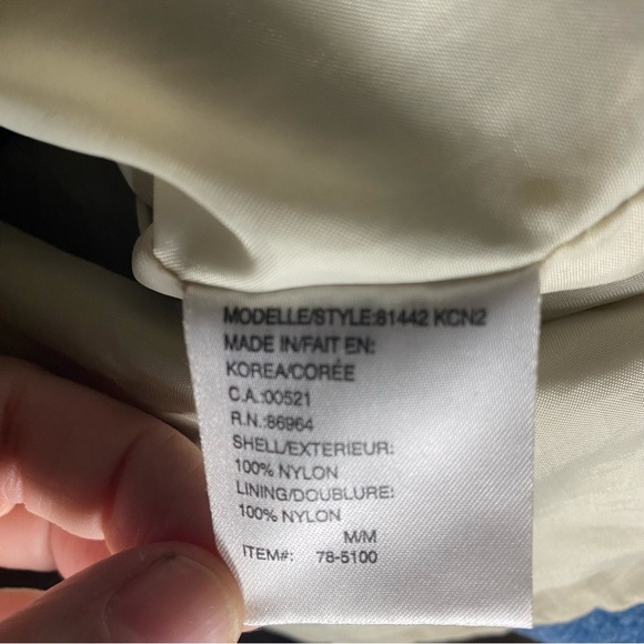 Kodiak Nylon Jacket Vintage Blue & Beige Mens M Classic Raincoat Hiking Camping - Picture 4 of 13